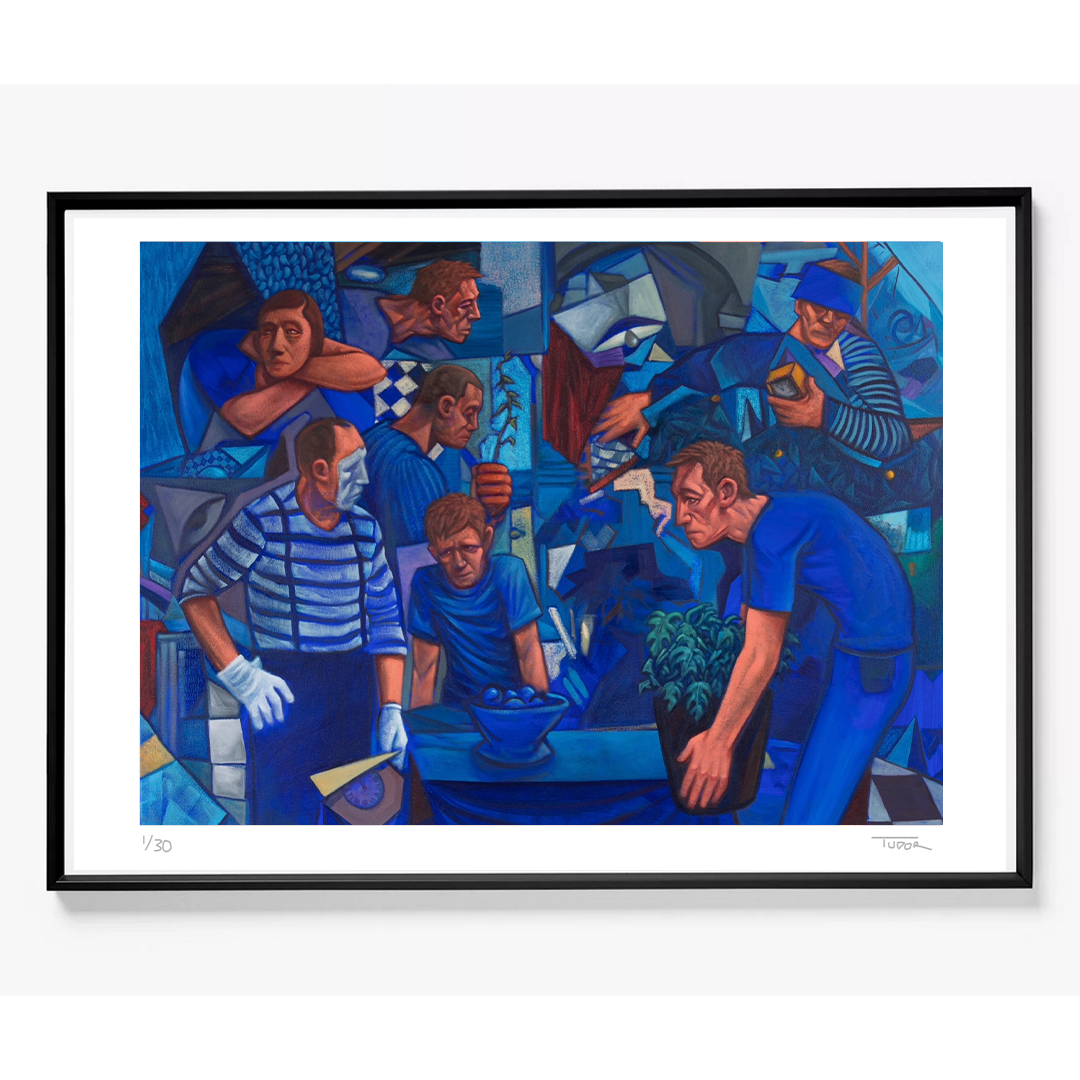 Departure print framed